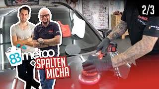 Auto polieren mit dem Exzenterpolierer und Rotationspoliermaschine  zu Gast bei Spalten Micha 23 [upl. by Ludlew936]