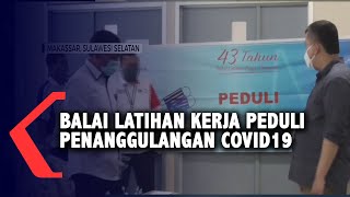 BLKM Makassar Salurkan 1500 Masker Ke Tenaga Medis [upl. by Elvah]