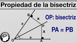 Propiedad de la bisectriz ejercicios resueltos [upl. by Aled]