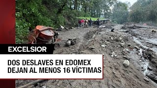 Luto en Edomex por deslaves en Naucalpan y Jilotzingo [upl. by Tegirb296]