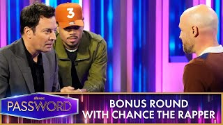 Chance the Rapper and Jimmy Fallon Team Up for a HighStakes Bonus Round  Password [upl. by Thorin]