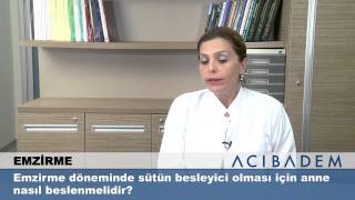 Emzirme döneminde sütün besleyici olması için anne nasıl beslenmelidir [upl. by Maleeny]