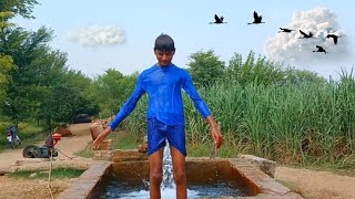 Swimming in a New dress part 2  Tubewell Swimming Vlog  Vlog Adventures [upl. by Sedecrem]