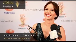 Adriana Louvier  Mejor actriz protagónica Premios TVyNovelas 2015 [upl. by Ilime795]