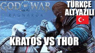 Kratos vs Thor Türkçe Altyazılı  God of War Ragnarök [upl. by Abih]