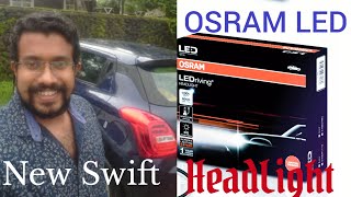 New Swift OSRAM H4 LED complete fixing video amp How to replace a headlight bulbMGATEXPLORE [upl. by Rhines]