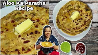 Aloo Ka Paratha Recipe  Winter Special Aloo Paratha With Green Chutney  Perfect And Tasty Paratha [upl. by Evad310]