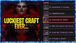 Diablo 4 Season 5 Crafting the New Mythic Uniques INSANE Results Uber Unique Crafting [upl. by Arimas]