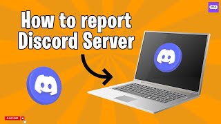 How to report Discord server on Laptop 2024 [upl. by Eileme]