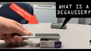 What is a degausser Magnetic Wand Demo [upl. by Rabi554]