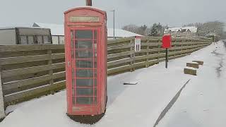 CAITHNESS DWARWICK PIER Dunnet Bay Very Snowy Day in Early Spring Thurso Bus Trip – N020 4K [upl. by Ecaj]