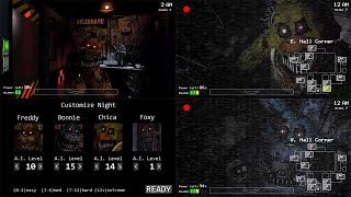 All Nightmare Animatronics in FNaF 1 Jumpscares FNaF 1 Mods [upl. by Relyhcs804]