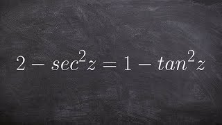 Verifying a trigonometric Identities [upl. by Gomar]