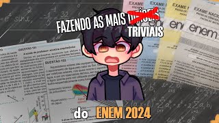 QUESTÕES MAIS DIFÍCEIS DO ENEM  Prova Azul ENEM 2024 [upl. by Aihsa]