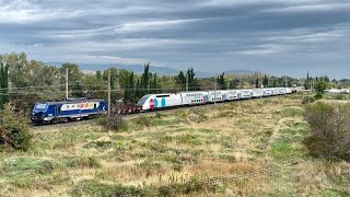 Acheminement dun tgv ouigo pour lespagne lors de son passage au nord de livron septembre 24 [upl. by Glenda192]