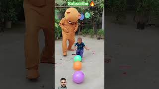 Teddys Balloonpop challenge 😁😁🔥balloonpoppingchallenge balloonpop funny baby ballonpop [upl. by Salvucci]