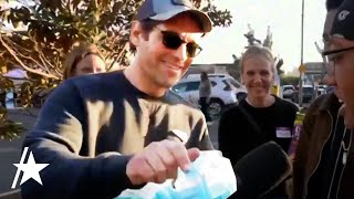 Paul Rudd Passes Out Water To Students Waiting In Line To Vote In Pennsylvania [upl. by Randee]