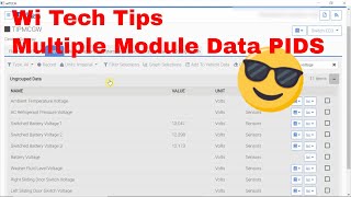 Witech Tip Data PIDS from multiple modules [upl. by Bambi]