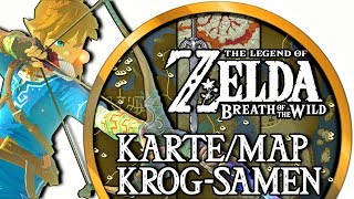 Zelda Krogs ► Alle 900 Krogs auf einer Karte in Zelda Breath of the Wild Krog Samen Map [upl. by Ecnav]