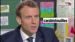 Macron  « Il ne faut pas raconter des carabistouilles » [upl. by Heady]