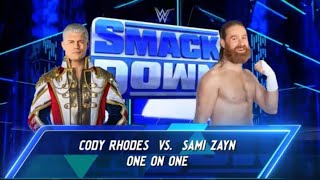 Cody Rhodes vs Sami Zayn Wwe2k24 [upl. by Faythe]