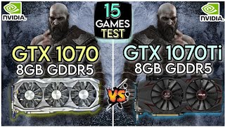 GTX 1070 vs GTX 1070 Ti  15 Games Test  How Much Difference [upl. by Ralyks]