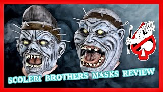 Ghostbusters 2 Scoleri Brothers masks by Halloweencostumescom  funcom  REVIEW [upl. by Onitnerolf306]