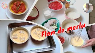 Flan De Merlu Cuisson Au Bain Marie [upl. by Brigitta]