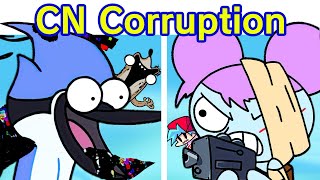 Friday Night Funkin Cartoon Corruption DEMO  VS Mordecai amp Rigby Come Learn With Pibby x FNF Mod [upl. by Pattin]