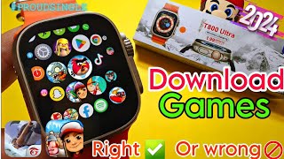 How To Download Games in T800 Ultra Smart Watch  T800 ultra smart watch game download  T800 ultra [upl. by Cherilyn]