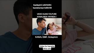 KARDEŞİMİ ZEHİRLEDİM BAYILDI 🥺 kışkırtma eğlence komikvideolar [upl. by Enna897]