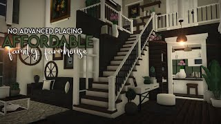 Bloxburg  Affordable Family Farmhouse  No advanced placing  60k  Roblox  Bloxburg speedbuild [upl. by Sirad]