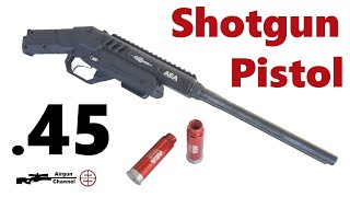 The AEA Harpoon Review Double Barrel Shotgun Pistol in 45 and 50 caliber PCP Airgun [upl. by Docia]