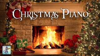 Relaxing Christmas Music amp Fireplace Sounds 🎄🔥 Instrumental Christmas Piano amp Crackling Fire [upl. by Pompea]