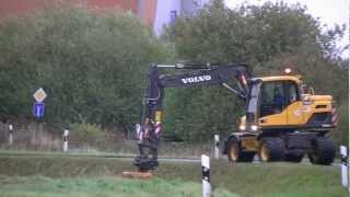 Mobilbagger Volvo EW140D  Wheeled excavator Volvo EW140D [upl. by Muffin158]