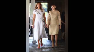 Melania trump with royals of world trending fashion royalsfamily [upl. by Cthrine]