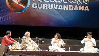 ptPravin Godkhindi flute and Pt Yogesh Samsi tabla and Shadaj Godkhindi flute in GURUVANDANA [upl. by Enilrek525]