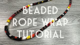 Beaded Rope Necklace Tutorial [upl. by Stevana224]