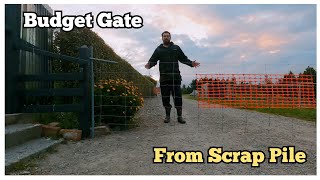 We Made A Taranaki  Wire Gate From Scrap Metal [upl. by Yatnuahs304]