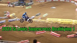 2024 St Louis Supercross 450 Qualifying 1 [upl. by Haramat]