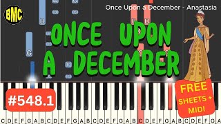 Once Upon a December  Anastasia  FREE SHEETS  MIDI  MP3 audio 5481 [upl. by Ethel]