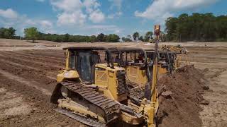 Eads amp Son digging a 10 acre pond  Lagro IN [upl. by Petra]