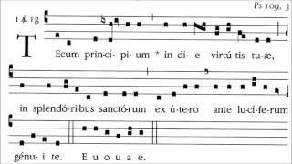 Chants from Christmas Vespers Tecum principium and psalm Dixit Dominus [upl. by Fitalludba]