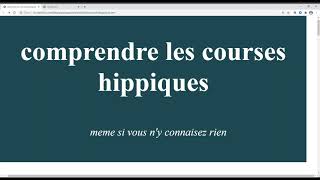 comprendre les courses hippiques [upl. by Neelra]