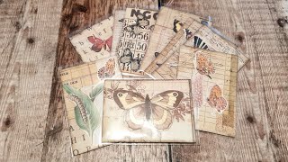 Collaging ATC Bases  Making Happy Mail  Lets Create [upl. by Cherianne616]