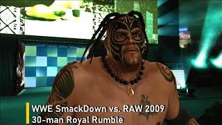 WWE SmackDown vs RAW 2009  30man Royal Rumble  200 [upl. by Eiramait546]