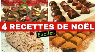 4 Recettes Rapide de Noël  Réveillon Faciles à réaliser🎅🎄 [upl. by Llezo]