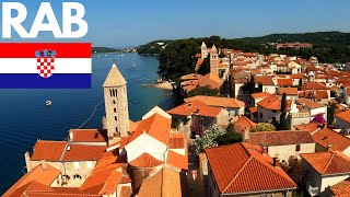 Rab Town Walking Tour Early Morning Rab Island Croatia2023 4K [upl. by Ellmyer]