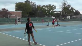 LHS Girls Varsity Tennis vs Robbinsville 101316 [upl. by Luttrell632]