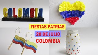 MANUALIDADES FIESTAS PATRIAS  20 DE JULIO  COLOMBIA [upl. by Dirrej374]